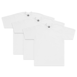 Heavyweight Cotton Short Sleeve Crew Neck T-Shirt 3-Pack