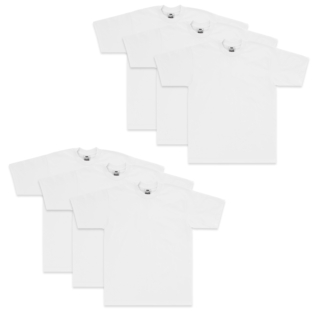 Heavyweight Cotton Short Sleeve Crew Neck T-Shirt 6-Pack