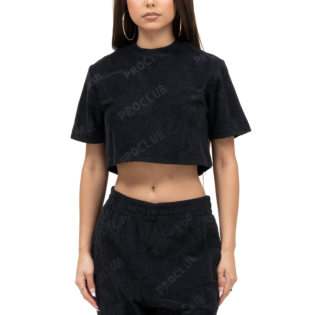 Comfort Terry Cloth Cropped Tee