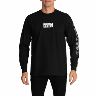 Embroidered Box Logo Long Sleeve Heavyweight T-Shirt