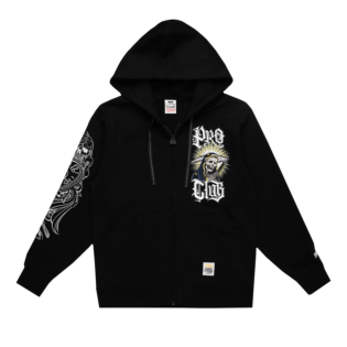 Mister Cartoon "Clockwork" Black Zip-Up Hoodie