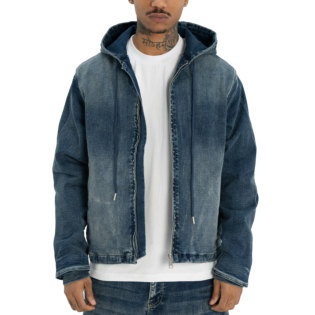 Heavyweight Denim Zip-Up Jacket