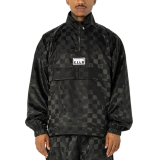Comfort Satin Checkered Pullover