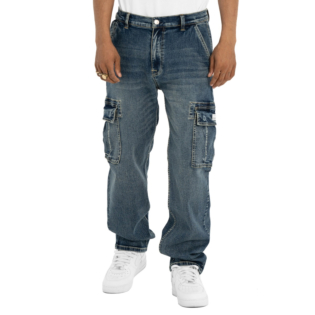 Heavyweight Relaxed Fit Denim Cargo Pant