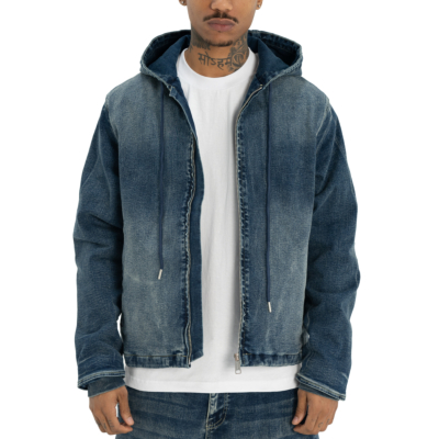 Heavyweight Denim Zip-Up Jacket